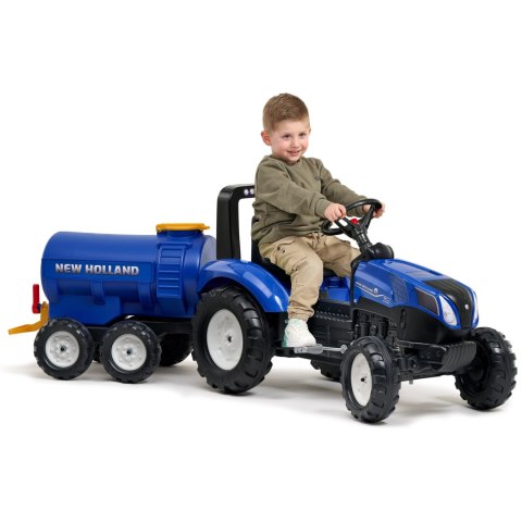 FALK Przyczepa Cysterna Beczkowóz z Kranem New Holland Niebieska 3-7 Lat