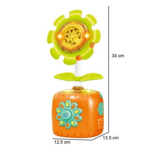 INTERAKTYWNY SŁONECZNIK MASZYNA DO BANIEK MYDLANYCH DLA DZIECI KREATYWNA