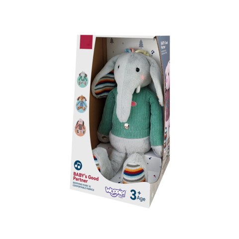 INTERAKTYWNY SŁONIK PRZYTULANKA Z DŹWIĘKIEM ŚWIATŁEM INTERAKTYWNA SENSORYCZNA