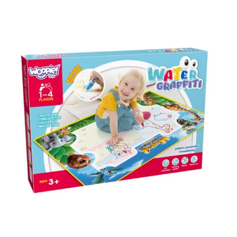 MATA WODNA DO MALOWANIA SAFARI LITERKI CYFERKI EDUKACYJNA DLA DZIECI