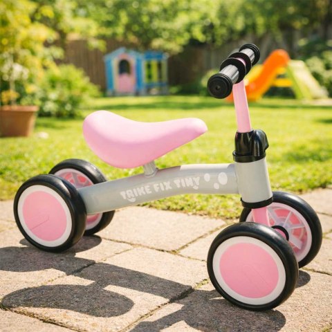 ROWEREK BIEGOWY TRIKE FIX TINY 4 KOŁA RÓŻOWY JEŹDZIK DLA MALUSZKA OD 2 LAT