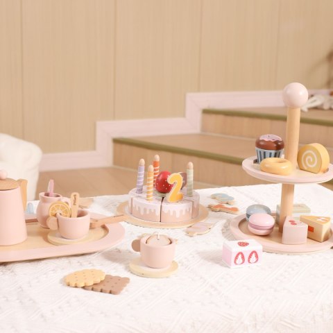 VIGA Drewniany Stojak na Ciasto z Akcesoriami