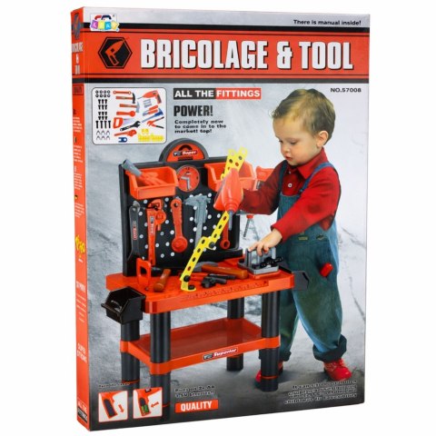 Warsztat Dla Dzieci Stolik Majsterkowicza Narzędzia Akcesoria 70 cm