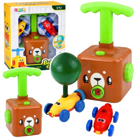 WYRZUTNIA BALONÓW SAMOCHODÓW ZABAWKA EDUKACYJNA DLA DZIECI MIŚ ZESTAW AUTEK