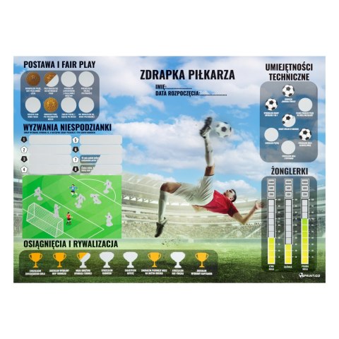 ZESTAW MATA TRENINGOWA PROMAT XXL I ZDRAPKA DLA PIŁKARZA DO PIŁKI NOŻNEJ