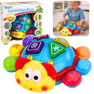 UCIEKAJĄCY ROBACZEK INTERAKTYWNA BIEDRONKA DO RACZKOWANIA ŚWIATŁA DŹWIĘKI