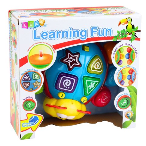 UCIEKAJĄCY ROBACZEK INTERAKTYWNA BIEDRONKA DO RACZKOWANIA ŚWIATŁA DŹWIĘKI