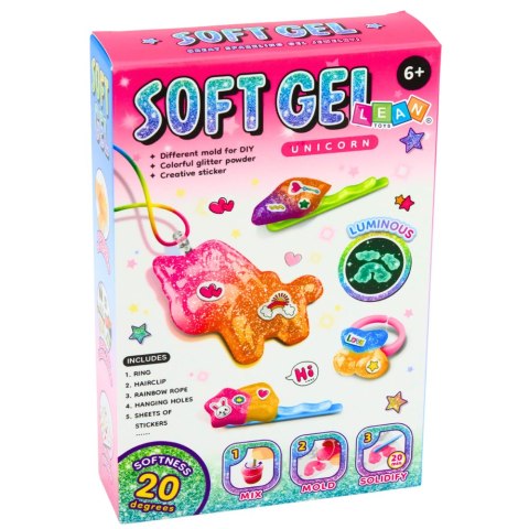 Zestaw Kreatywny DIY Żelowa Biżuteria Figurki Świecące w Ciemności