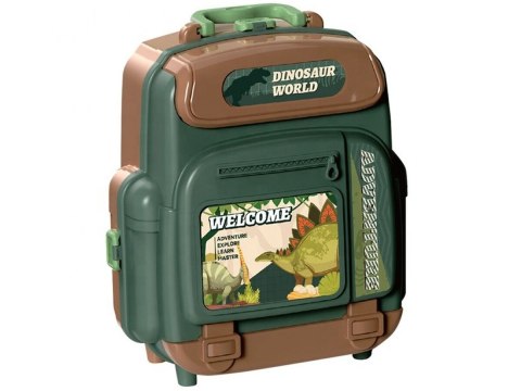 Duży Zestaw Dinozaurów W Plecaku Figurki W Walizce DINOZAURY Wulkan Akcesoria 30 El.