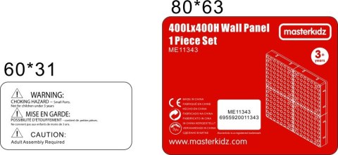 MASTERKIDZ Panel Ścienny Tablica Naukowa Kreatywna STEM + Panel Monatażowy 40 x 40 (cm)