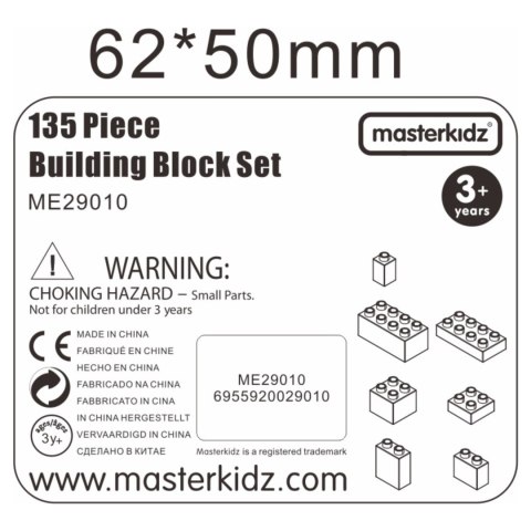 MASTERKIDZ Zestaw Klocków Konstrukcyjnych STEM 135 el.