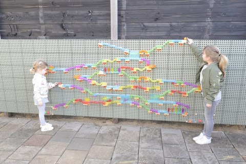 MASTERKIDZ Zestaw Konstrukcyjny Tor dla Piłek Tablica STEM 440elementów