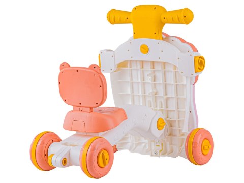 PCHACZ CHODZIK JEŹDZIK STOLIK EDUKACYJNY 4W1 DŹWIĘKI PIANINKO RUCHOME EL. RÓŻOWY