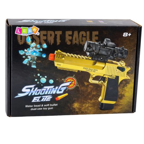 PISTOLET ELEKTRYCZNY NA KULKI WODNE ŻELOWE STRZAŁKI PIANKOWE 2W1 AKUMULATOR