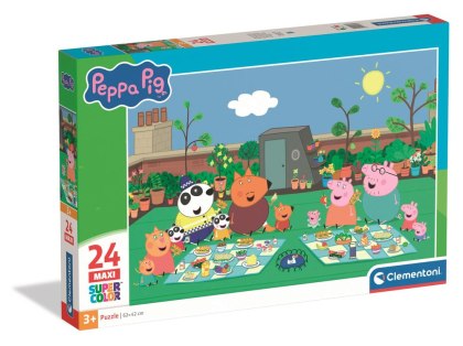 Puzzle 24 MAXI Super Color ŚWINKA PEPPA Clementoni 24834