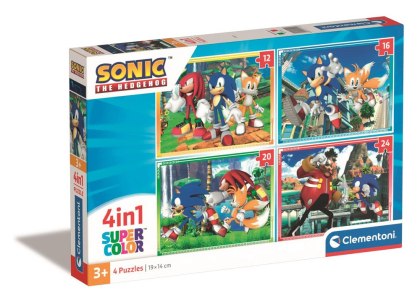 Puzzle 4w1 Super Color SONIC Clementoni 21522