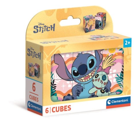 Puzzle 6 Klocków Sześcianów DISNEY STITCH Clementoni 40905