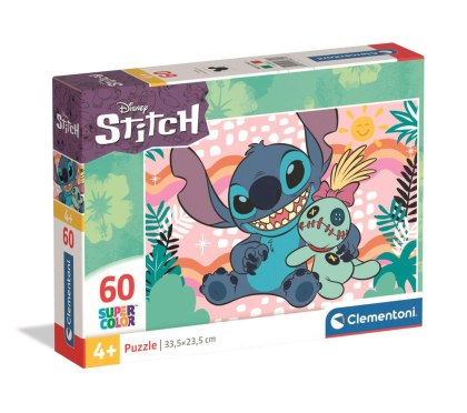 Puzzle 60 Super Color DISNEY STITCH Clementoni 26331