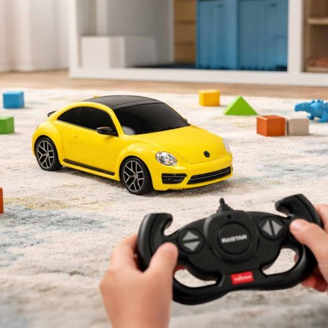 SAMOCHÓD ZDALNIE STEROWANY AUTO RC VOLKSWAGEN BEETLE 1:14 ŻÓŁTY ŚWIATŁA RASTAR