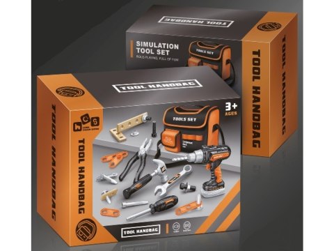 Torba Narzędziowa Małego Majsterkowicza Zestaw Narzędzi Wkrętarka Akcesoria