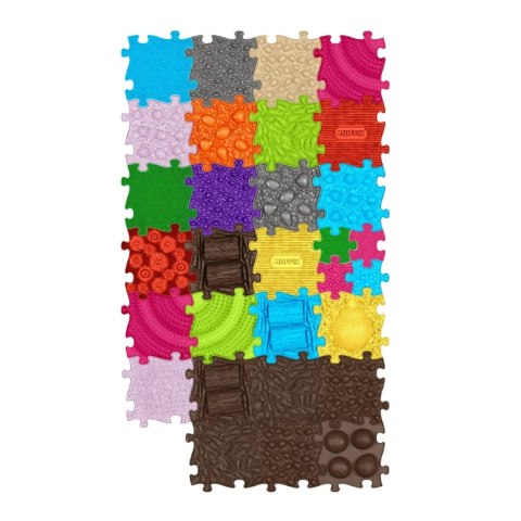 WOOPIE Mata Sensoryczna Ortopedyczna Royal Puzzle 26 el. + 4 małe