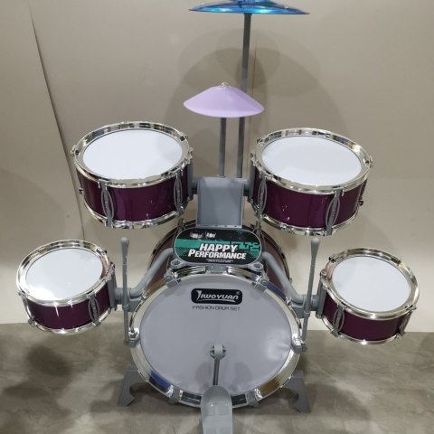 WOOPIE Perkusja Edukacyjna Dla Dzieci 5 Bębnów 1 Talerz