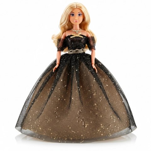 WOOPIE ROYAL Lalka Lily 30 cm Długie Blond Włosy Czarna Suknia Balowa