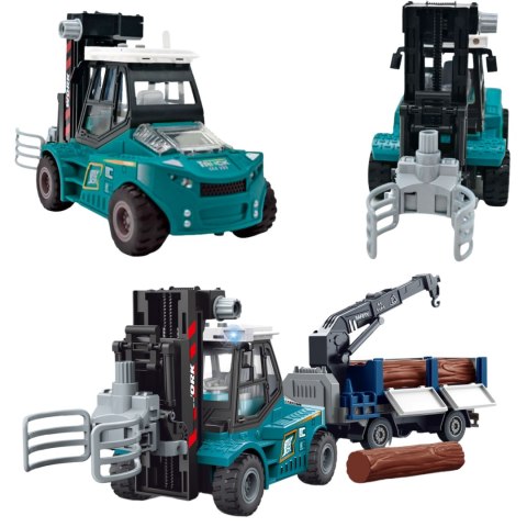 WÓZEK WIDŁOWY ZACISKOWY PRZYCZEPĄ DŹWIĘKI ŚWIATŁA POJAZD DLA DZIECI