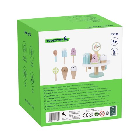 DREWNIANE LODY MAGNETYCZNE NA STOJAKU KREATYWNE KONCENTRACYJNE KOLOROWE