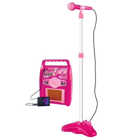 GITARA ELEKTRYCZNA Z MIKROFONEM STATYW WZMACNIACZ TONY DEMO ŚWIATEŁKA