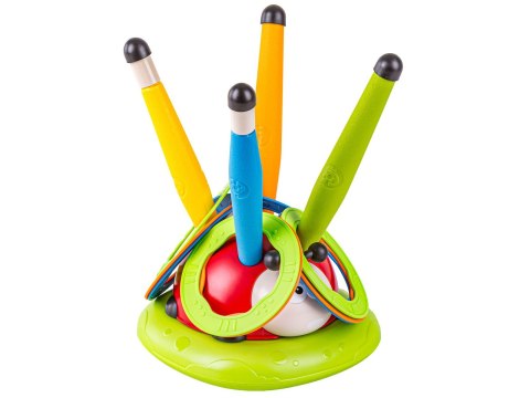 GRA ZRĘCZNOŚCIOWA BIEDRONKA 3W1 WYRZUTNIA RAKIET SKAKANKA RZUT DO CELU