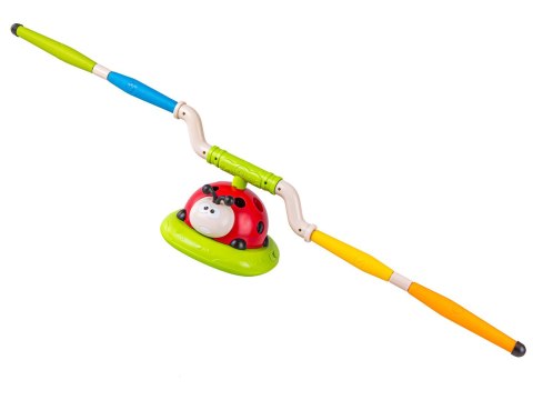 GRA ZRĘCZNOŚCIOWA BIEDRONKA 3W1 WYRZUTNIA RAKIET SKAKANKA RZUT DO CELU