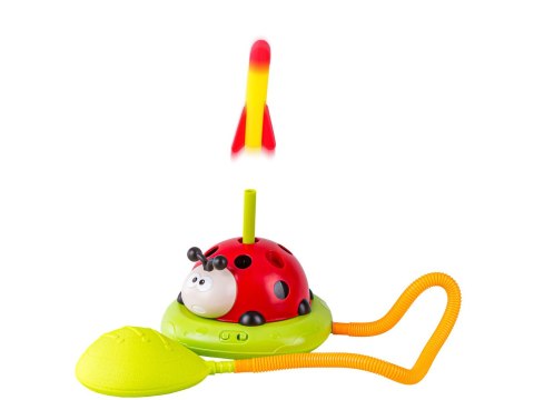 GRA ZRĘCZNOŚCIOWA BIEDRONKA 3W1 WYRZUTNIA RAKIET SKAKANKA RZUT DO CELU