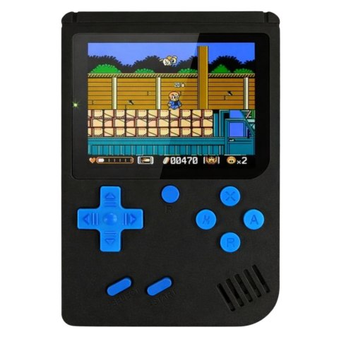 KONSOLA RETRO GRA ELEKTRONICZNA NA BATERIE 108 WBUDOWANYCH GIER EKRAN LCD CZARNA