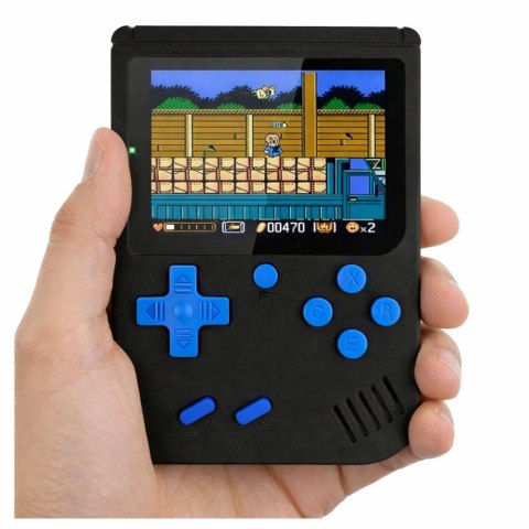KONSOLA RETRO GRA ELEKTRONICZNA NA BATERIE 108 WBUDOWANYCH GIER EKRAN LCD CZARNA