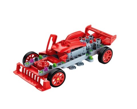 Naukowa Zabawa Klocki Laboratorium Mechaniki Samochód Wyścigowy Endurance Czerwony Język Polski Clementoni 50248