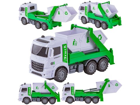 SAMOCHODY CIĘŻAROWE ZESTAW 6 SZT. TIR WYWROTKA ŚMIECIARKA BECZKOWÓZ ZAMIATARKA
