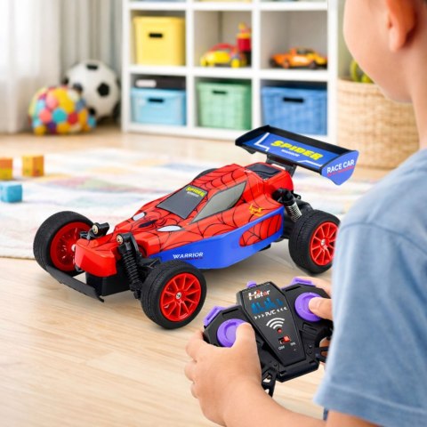 SAMOCHÓD ZDALNIE STEROWANY WYŚCIGÓWKA SUPERBOHATERA AUTO RC PILOT 2.4 AKUMULATOR