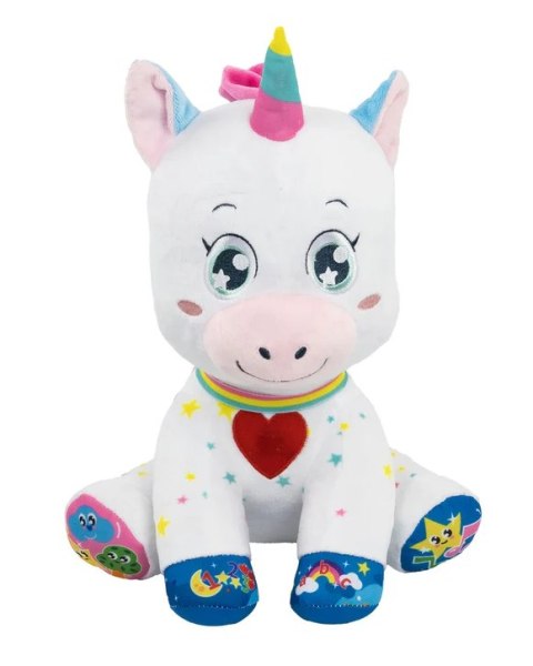 Słodziutki Interaktywny Pluszowy Jednorożec Świeci Śpiewa Język Polski Clementoni 50937