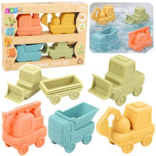 Zabawki Dla Malucha Gumowe Pojazdy Do Rozłączania Zabawy Kąpieli 4 szt.