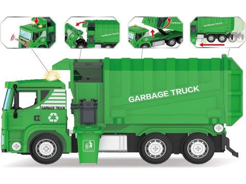 Ciężarówka Auto Samochód ŚMIECIARKA Do Rozkręcania W Walizce + Kosz Na Śmieci