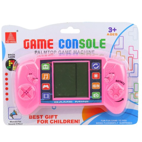 Elektroniczna Gra Konsola Do Gry Tetris Przenośna LCD Różowa