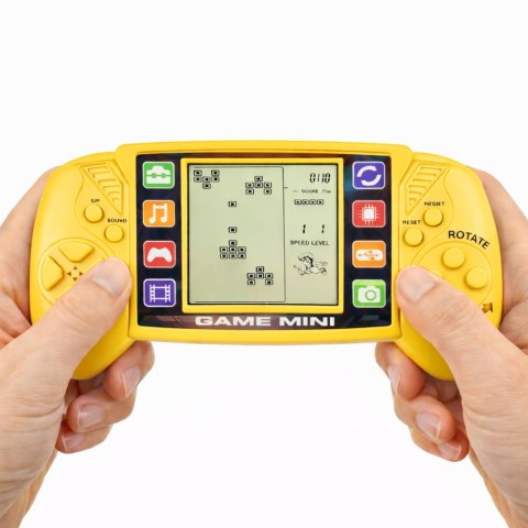 Elektroniczna Gra Konsola Do Gry Tetris Przenośna LCD Żółta