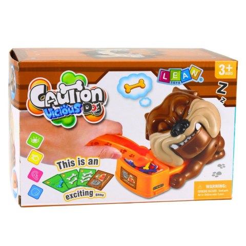 GRA ZRĘCZNOŚCIOWA ZŁY PIES BULDOG NA BATERIE WYJMIJ KOŚĆ GRYZĄCY PIES