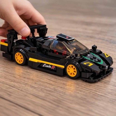 KLOCKI KONSTRUKCYJNE SAMOCHÓD PAGANI ZONDA R 1:28 ZESTAW 387 EL. RASTAR
