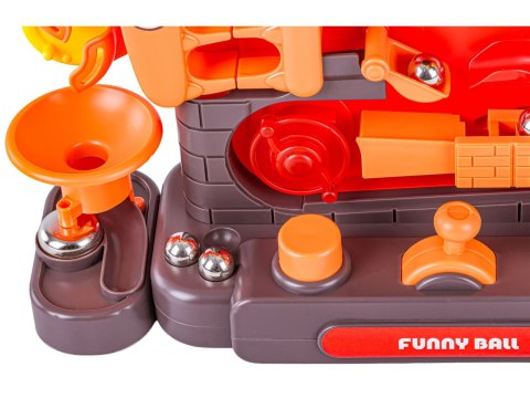 KULKOWY TOR PRZESZKÓD ZJEŻDŻALNIA DLA KULEK KULODROM PRZYCISKI FUNKCYJNE