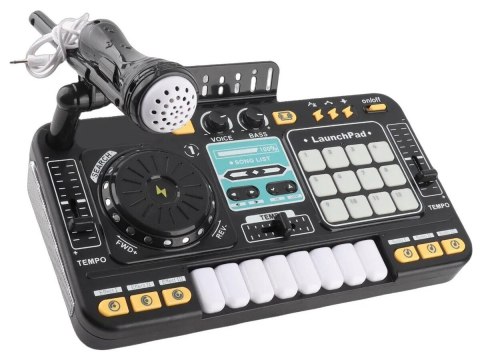 Konsola Dj dla dzieci Organki Zabawka muzyczna Elektroniczny Mikser Kontroler Mikrofon Konsoleta Światło LED