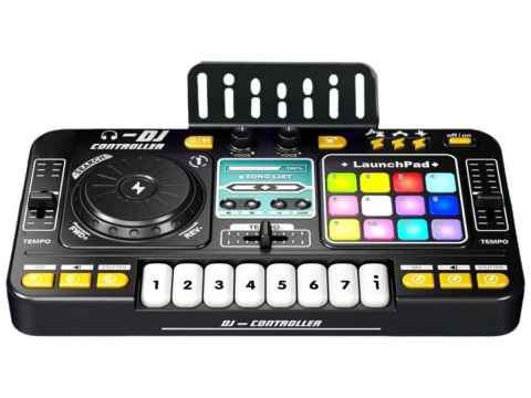 Konsola Dj dla dzieci Organki Zabawka muzyczna Elektroniczny Mikser Kontroler Mikrofon Konsoleta Światło LED