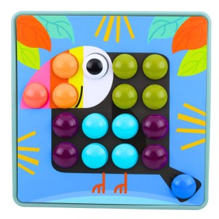 Kreatywne Puzzle Geometryczne Mozaika Układanka Edukacyjna Grzybki 53 el.