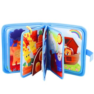KSIĄŻECZKA SENSORYCZNA FILCOWA MIĘKKA EDUKACYJNA 3D ZWIERZĘTA ARKA NOEGO